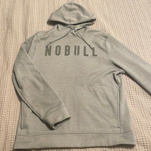 Mens NoBull Hoodie, Light Grey, L